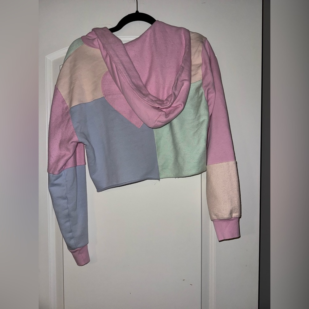 Loveshackfancy Alden Crop Patchwork Heart Color B… - image 3